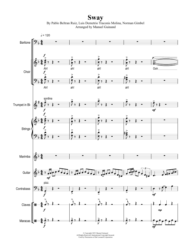 Sway (quien Sera) (arr. Manuel Guinand)