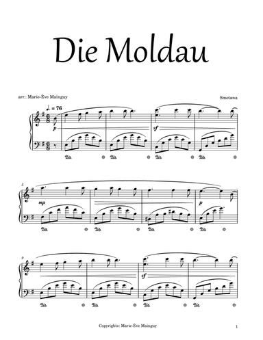 Die Moldau (arr. Marie-Ève Mainguy)