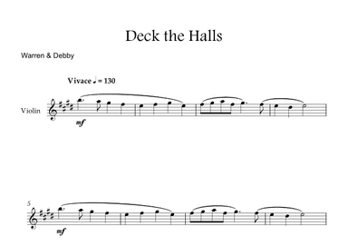 Deck the Halls (arr. Warren & Debby)