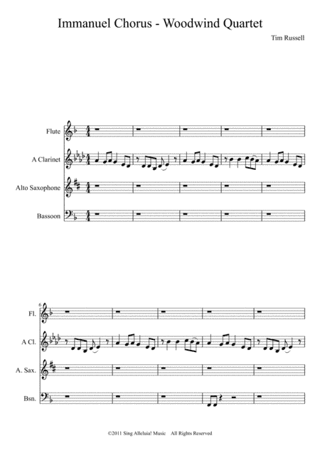 Immanuel Chorus - Woodwind Quartet