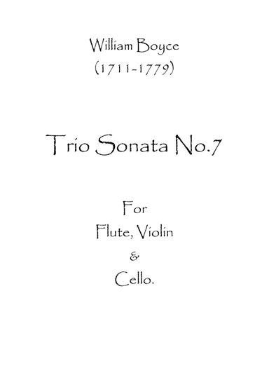 Trio Sonata No.7 (arr. Spence Bundy)