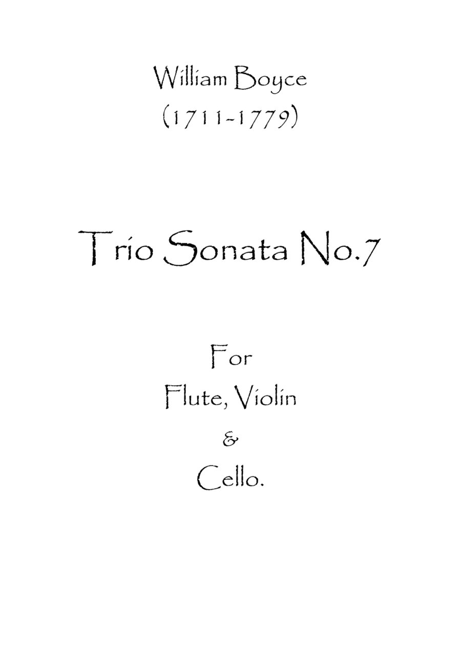 Trio Sonata No.7 (arr. Spence Bundy)