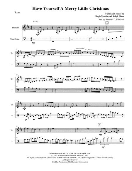 Have Yourself A Merry Little Christmas  from MEET ME IN ST. LOUIS (arr. Kenneth D. Friedrich)