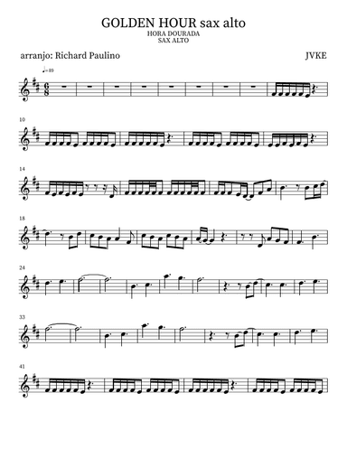 Golden Hour (arr. Richard Paulino)
