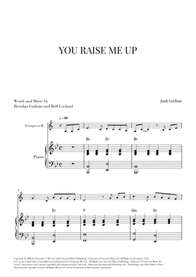 You Raise Me Up (arr. Cadenza Editions)