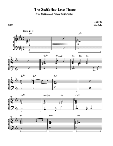 The Godfather (love Theme) (arr. David Lartey)