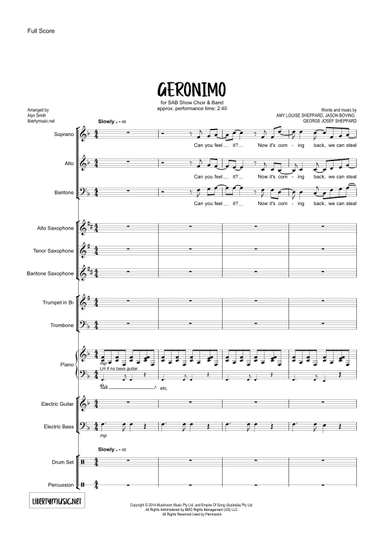 Geronimo (arr. Ashley Smith | LibertyMusic.net)