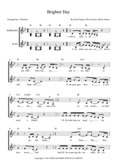 Brighter Days (arr. J. Daintree)