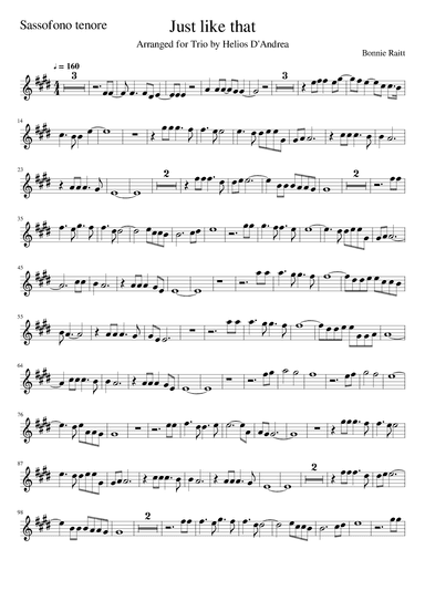 Just Like That (arr. Helios D'Andrea)