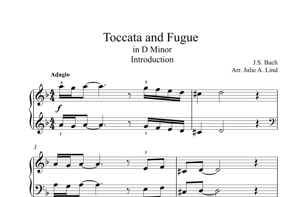 Toccata and Fugue in D minor (Introduction)