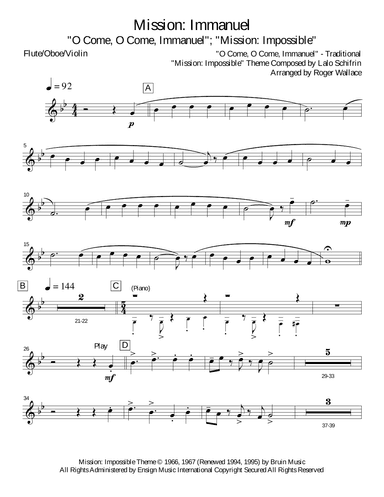 Mission: Impossible Theme (arr. Roger Wallace)