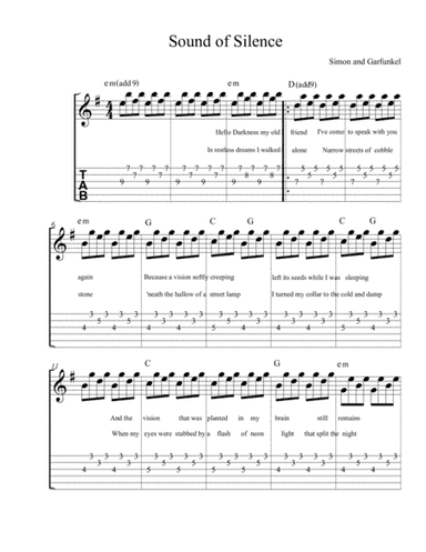 The Sound Of Silence (arr. Isaac Gish)