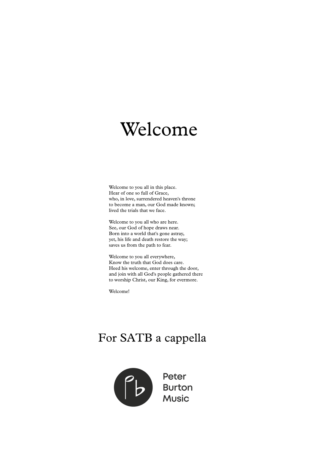 Welcome