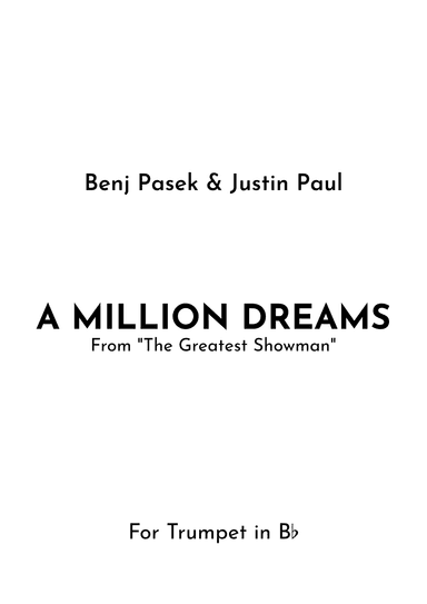A Million Dreams (arr. Jireh J.)