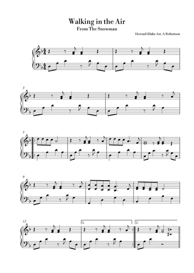 Walking In The Air (arr. Ailie Robertson)