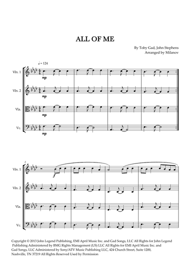 All Of Me (arr. Milanov)