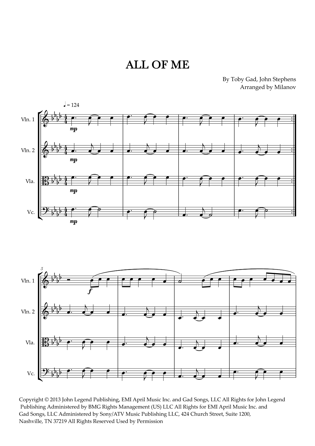 All Of Me (arr. Milanov)