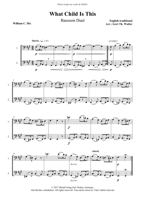 What Child Is This (arr. Gert Th. Walter)