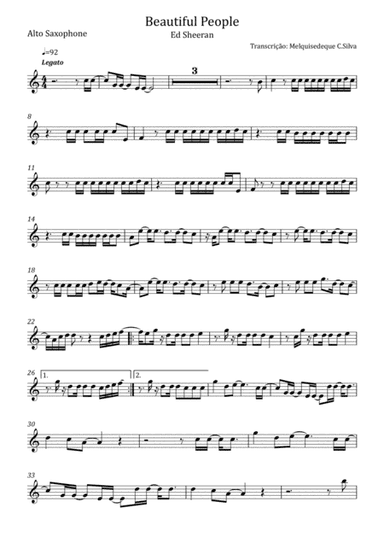 Beautiful People (arr. Melquisedeque C.Silva)