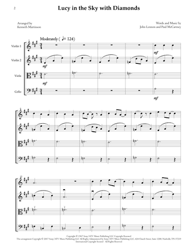 Lucy In The Sky With Diamonds (arr. Kenneth Martinson)