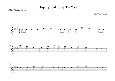 Happy Birthday To You (arr. Wesley S. SIlva)