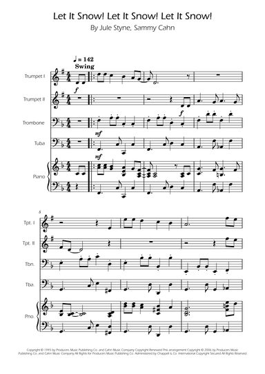 Let It Snow! Let It Snow! Let It Snow! (arr. Ygor Nunes)