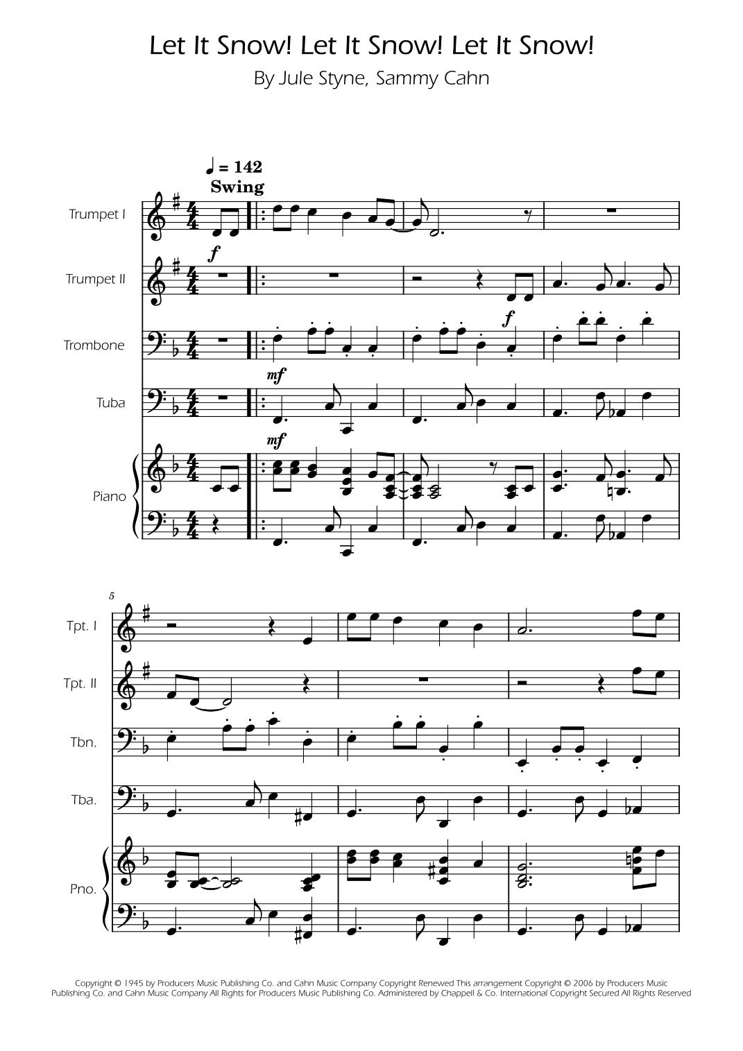 Let It Snow! Let It Snow! Let It Snow! (arr. Ygor Nunes)