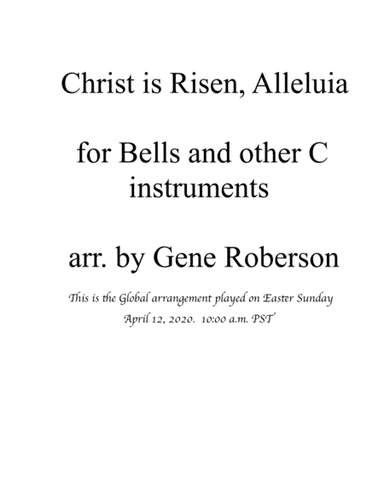 Christ is Risen Alleluia BELLS (arr. Gene Roberson)