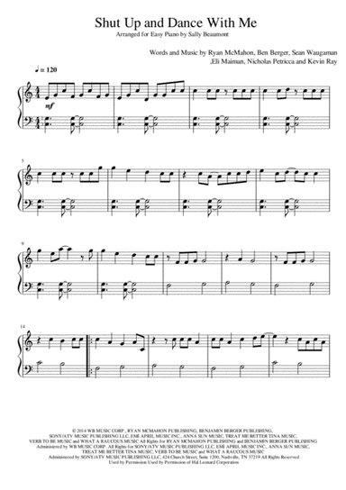 Shut Up And Dance (arr. Sally Beaumont)