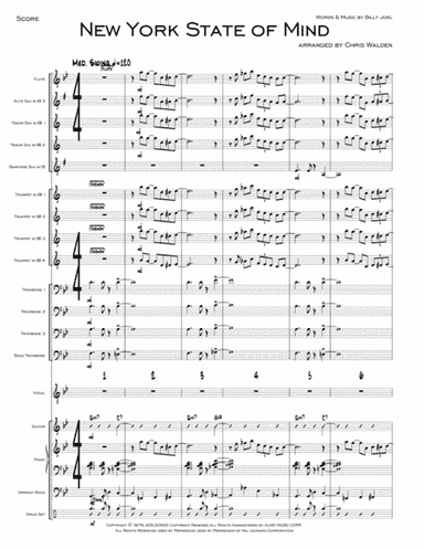 New York State Of Mind (arr. Chris Walden)