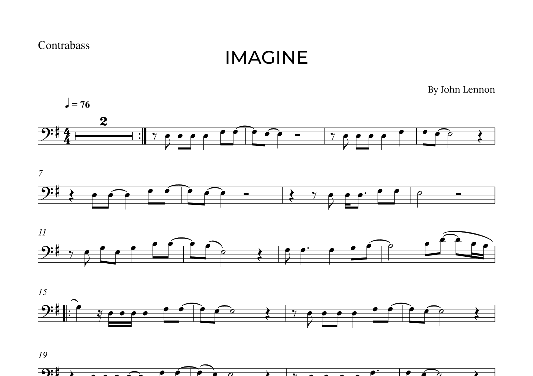 Imagine (arr. Alex Nunes Rodrigues)