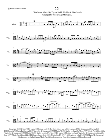 22 (arr. Jose Daniel Morales A.)