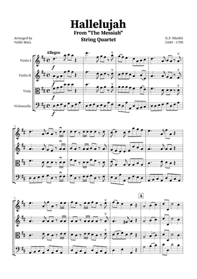 Hallelujah Chorus from Messiah - String Quartet (arr. Valdir Maia)