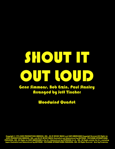 Shout It Out Loud (arr. Jeff Tincher)