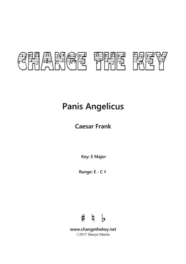 Panis Angelicus - E Major (arr. Change the Key)
