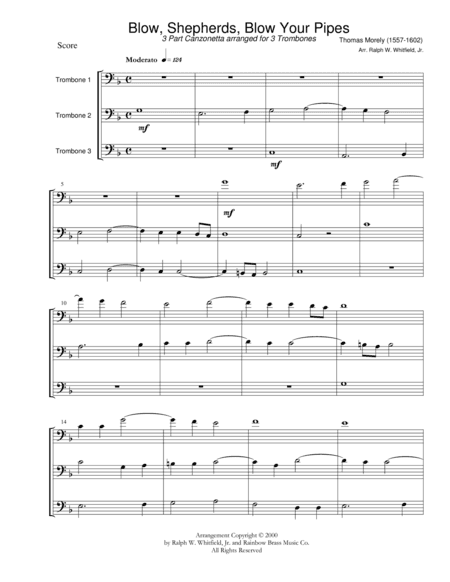 Blow, Shephards, Blow Your Pipes (arr. Ralph W. Whitfield, Jr.)