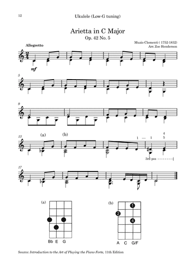 Arietta in C Major, Op. 42. No. 5 (arr. Zoe Henderson)