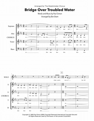 Bridge Over Troubled Water (arr. Ben Bram)