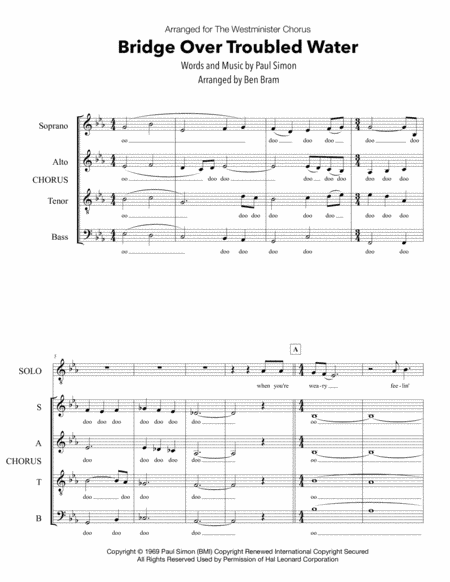 Bridge Over Troubled Water (arr. Ben Bram)