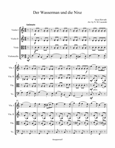 Der Wasserman und die Nixe (arr. Nick Lacanski)