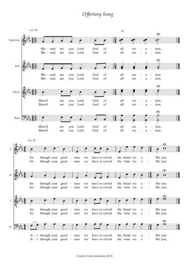 Offertory Song