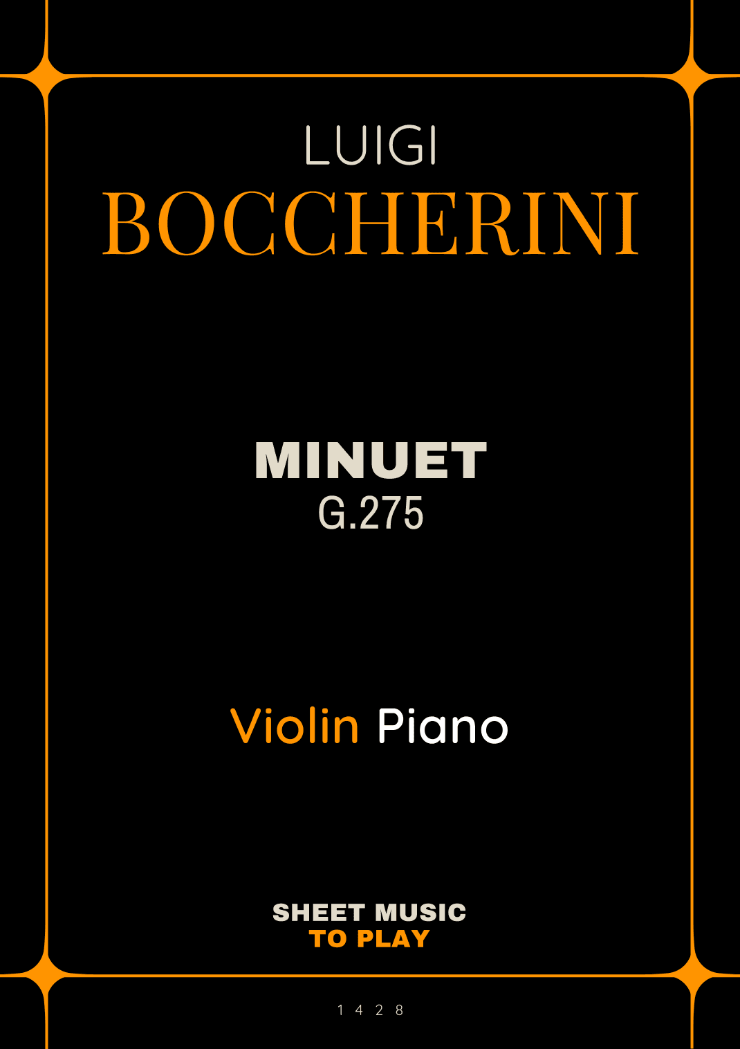 Minuet Op.11 No.5 - Violin and Piano (Full Score and Parts) (arr. César Madeira)