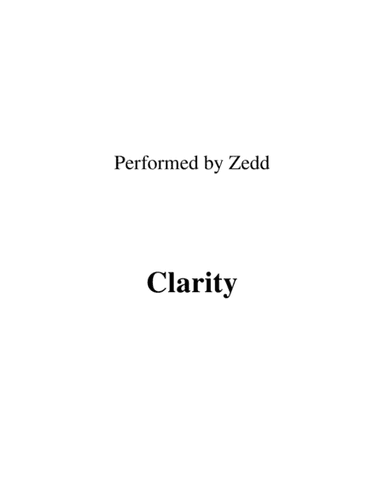 Clarity (arr. Ronn M)