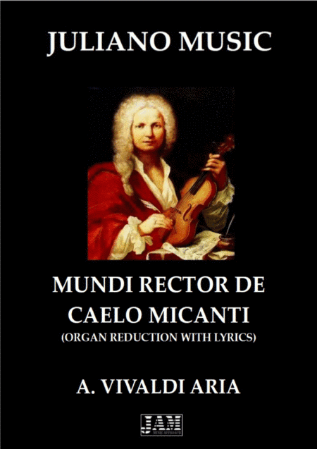 MUNDI RECTOR DE CAELO MICANTI (ORGAN REDUCTION WITH LYRICS) - A. VIVALDI (arr. Juliano Music)