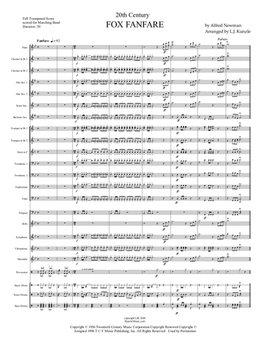 Twentieth Century Fox Trademark (arr. Laurie J. Kunzle)