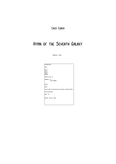 Hymn Of The Seventh Galaxy (arr. Ulrich Charlé)