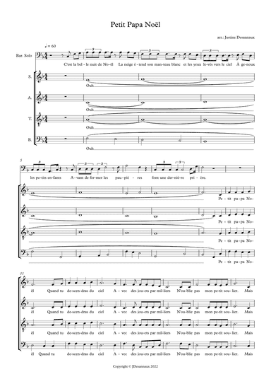 Petit Papa Noël (arr. Justine Desannaux)