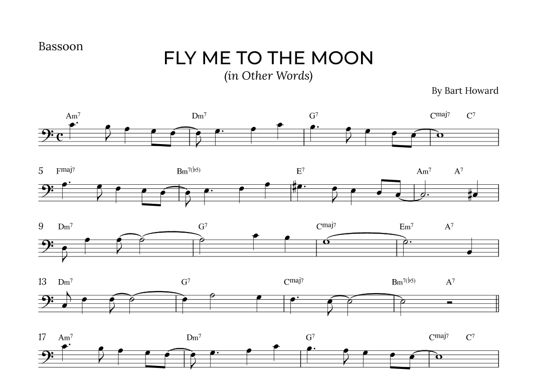 Fly Me To The Moon (in Other Words) (arr. Alex Nunes Rodrigues)