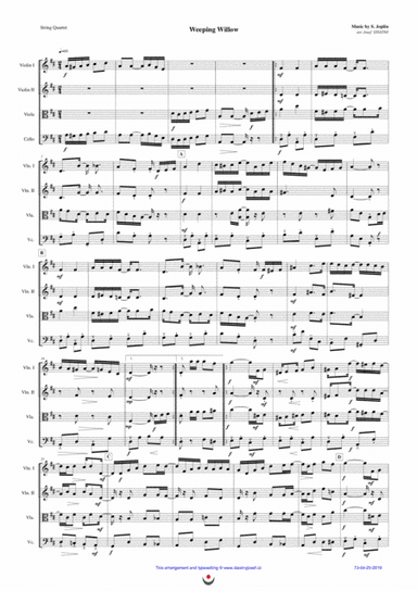 Weeping Willow (arr. Josef STASTNY)