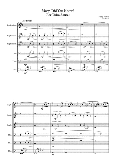 Mary, Did You Know? (arr. Gareth J Trott)
